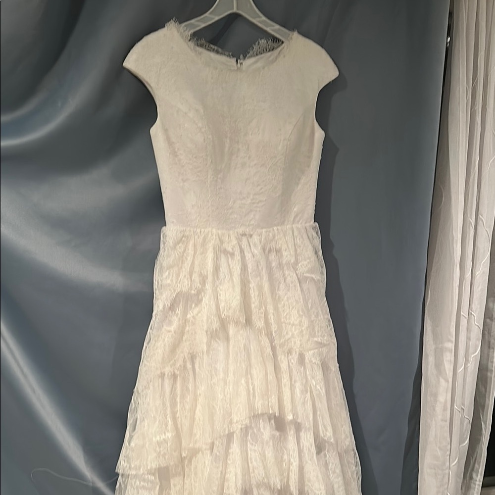 Tiered Lace Wedding Dress by Peony by Stella